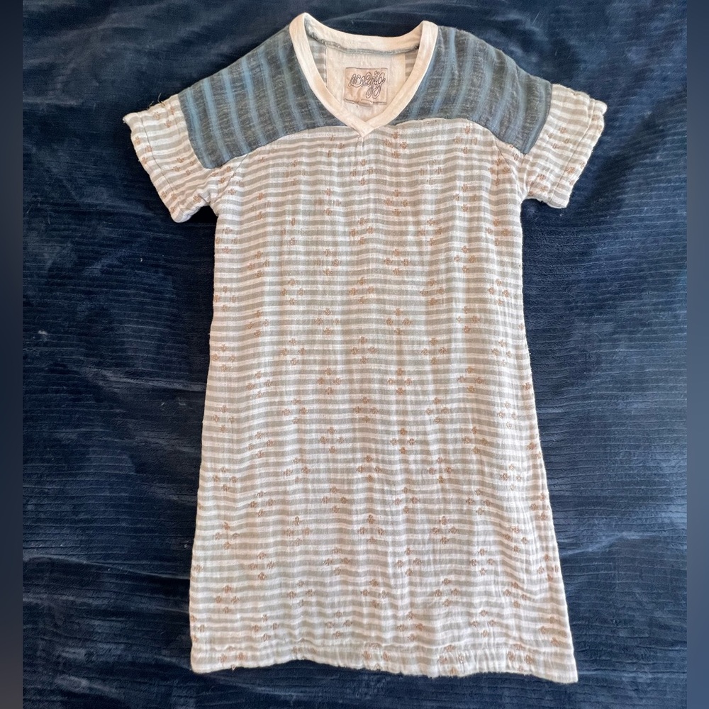 Ace and Jig Halftime Shift dress in Stonewash & Lark, size M (2017)